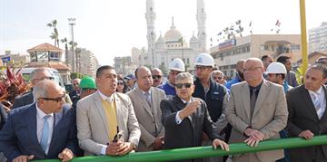 الفريق أسامة ربيع واللواء محب حبشي يتفقدان أعمال ترميم وتدعيم مبنى القبة 