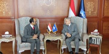 الفريق أسامة ربيع يلتقي ممثل الأمين العام للأمم المتحدة للحد من مخاطر الكوارث لبحث سبل التعاون المشترك