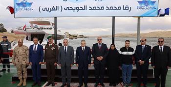الفريق أسامة ربيع ومحافظ الإسماعيلية يشهدان افتتاح محور الشهيد البطل العريف رضا محمد محمد الحويحي 