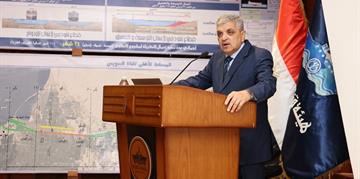 الفريق أسامة ربيع يلتقي وفدا دبلوماسيا من المرشحين لتولي مهام التمثيل الدبلوماسي لمصر في الخارج على هامش احتفال الهيئة بمرور ١٠ سنوات على افتتاح قناة السويس الجديدة 
