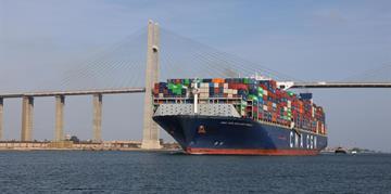Admiral Ossama Rabiee: "The Suez Canal witnessed the transit of the container ship CMA CGM BENJAMIN FRANKLIN, the largest container ship to transit through the Canal in two years."