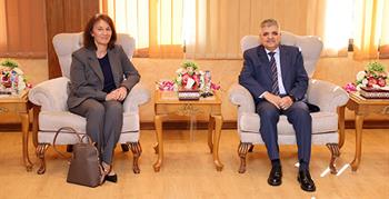 Adm. Ossama Rabiee Meets the delegation of the IMF Mission 