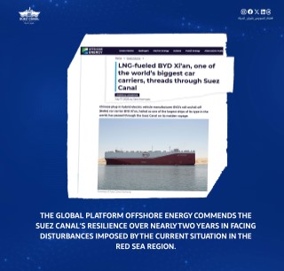 The Suez Canal's management during the Red Sea crisis has garnered international attention and praise across numerous international maritime platforms and websites.