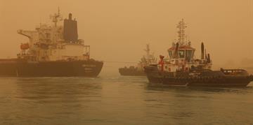 ​Adm. Rabiee: "SCA maritime salvage tugboats successfully refloat the bulk carrier XIN TAIN YUAN after its grounding due to a technical failure."