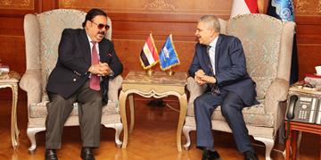 الفريق أسامة ربيع يبحث سبل عقد شراكة ثلاثية للتعاون في مجال الأمن الغذائي
