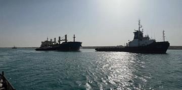 Admiral Rabiee: “The Suez Canal Authority deploys the salvage team and three tugs to deal with the incident of a General cargo vessel’s engine failure during its transit through the Canal"