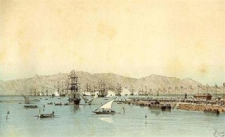 Celebration fleet in Suez