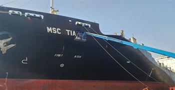 MSC TIAN III afloat repair project
