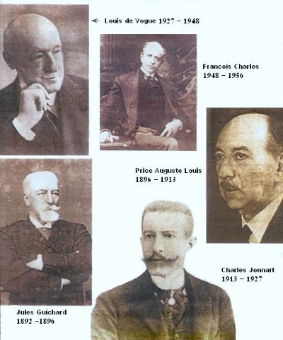 Les chefs de la Compagnie Universelle du Canal Maritime de Suez avant 1956